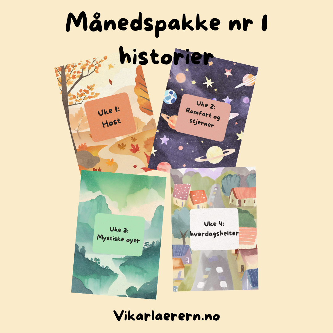 Månedspakke 1! Alle historiene for uke 1-4!