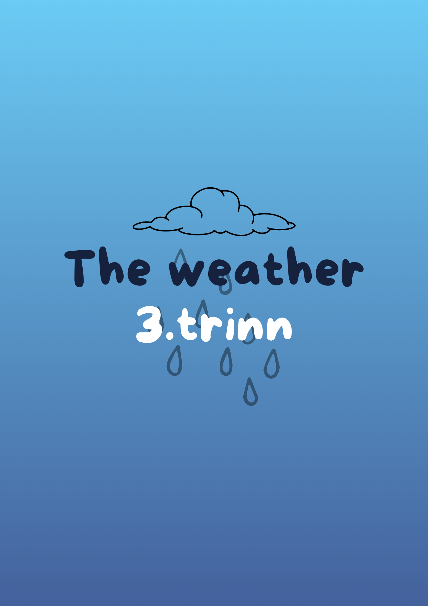 The weather 3. trinn