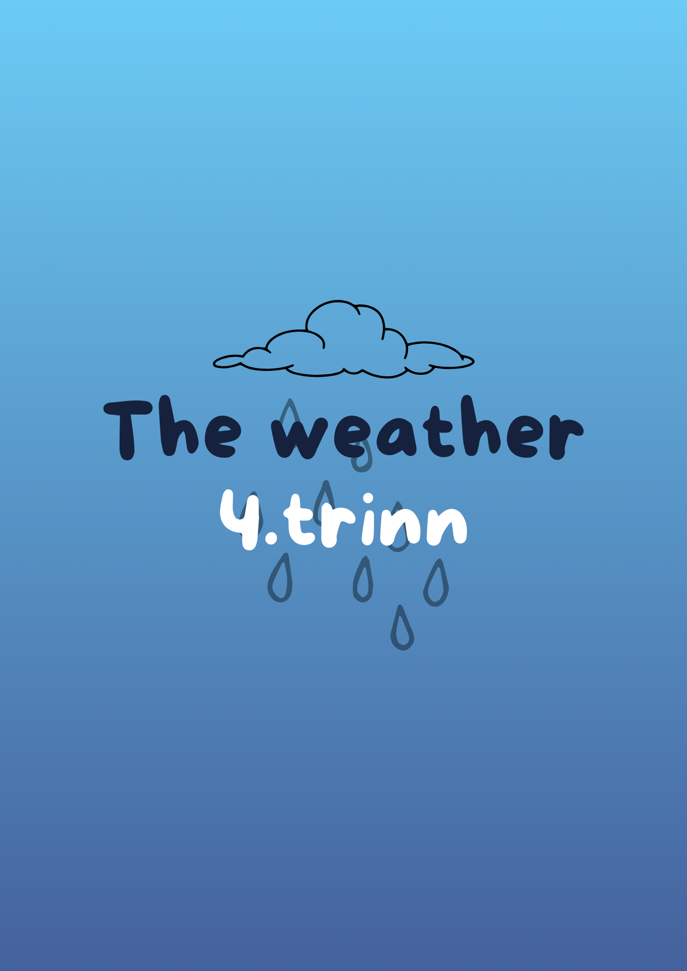 The weather 4. trinn