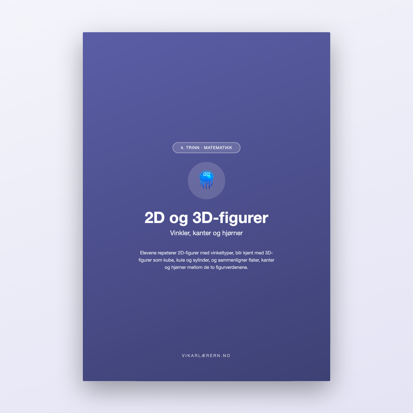 2D og 3D-figurer – Vinkler, kanter og hjørner (4. trinn)