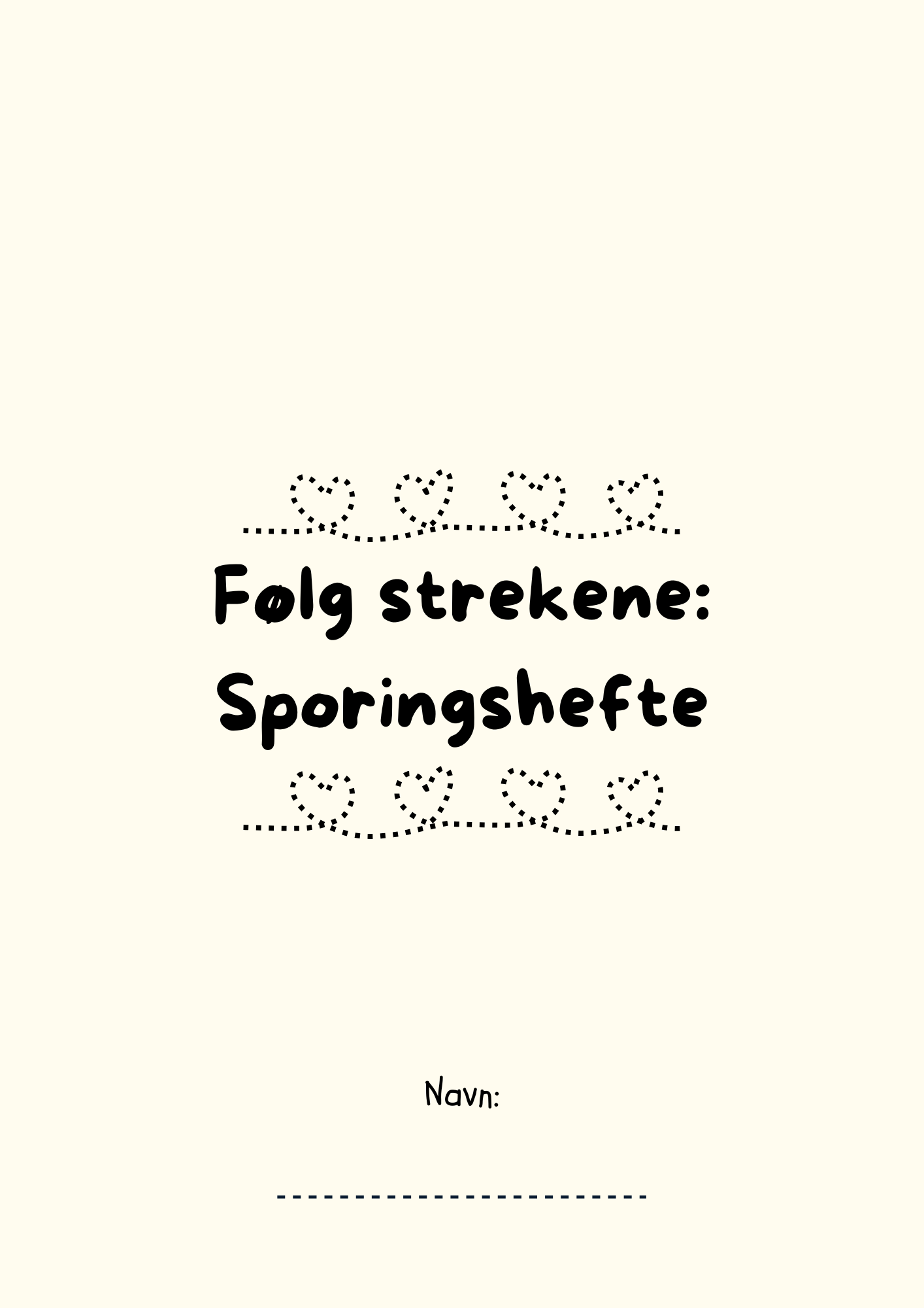 Sporingshefte - følg strekene