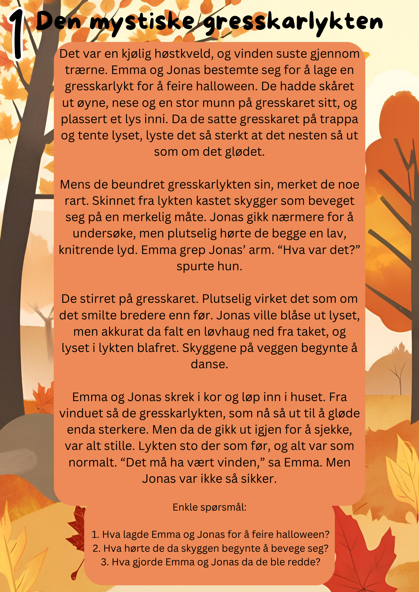 Gratis historie uke 1 - høst