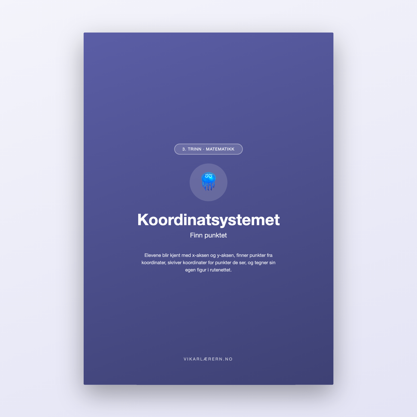 Koordinatsystemet – Finn punktet (3. trinn)