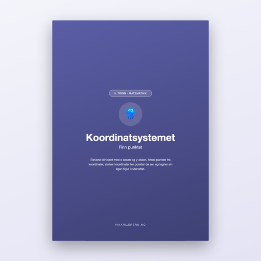 Koordinatsystemet – Finn punktet (3. trinn)