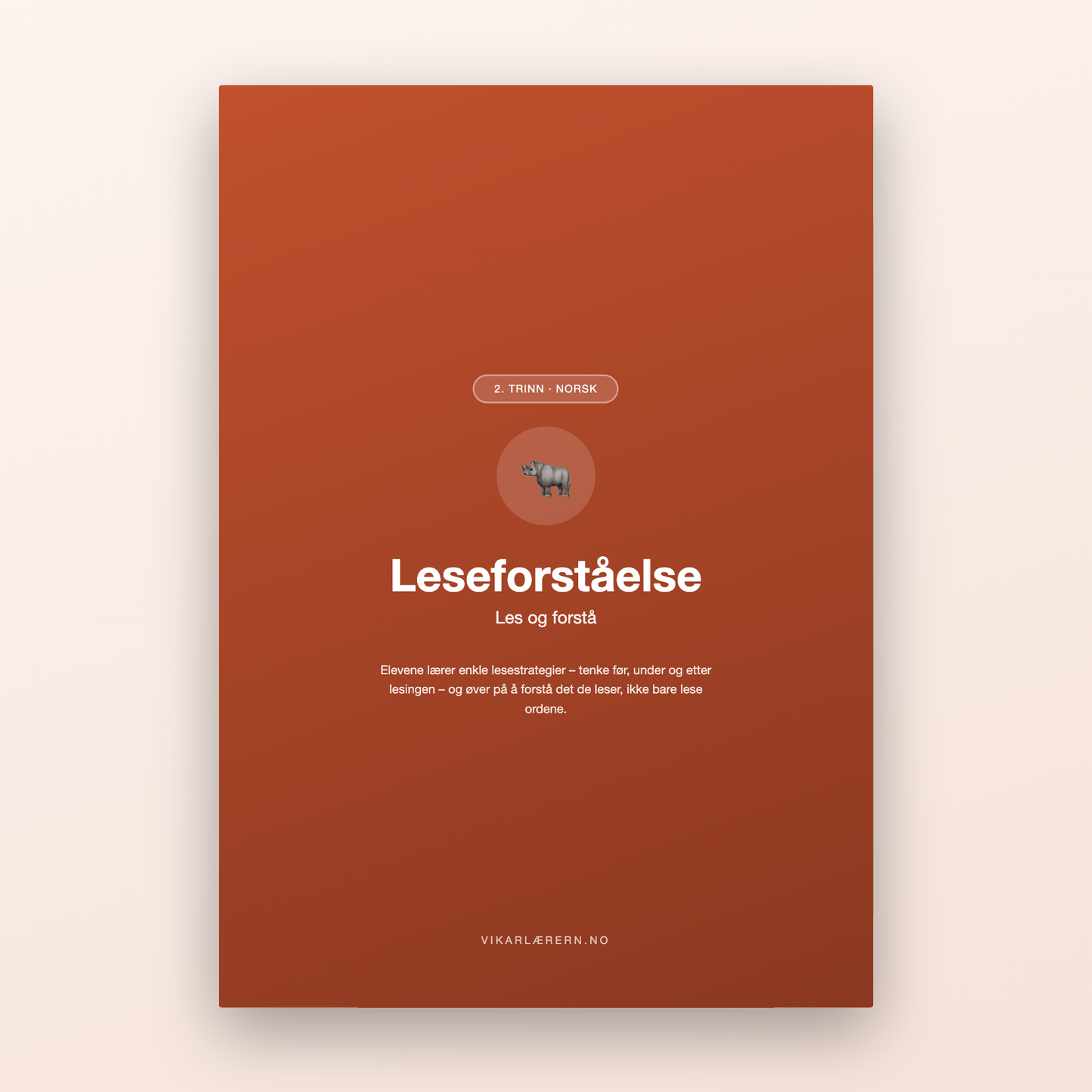 Leseforståelse – Les og forstå (2. trinn)